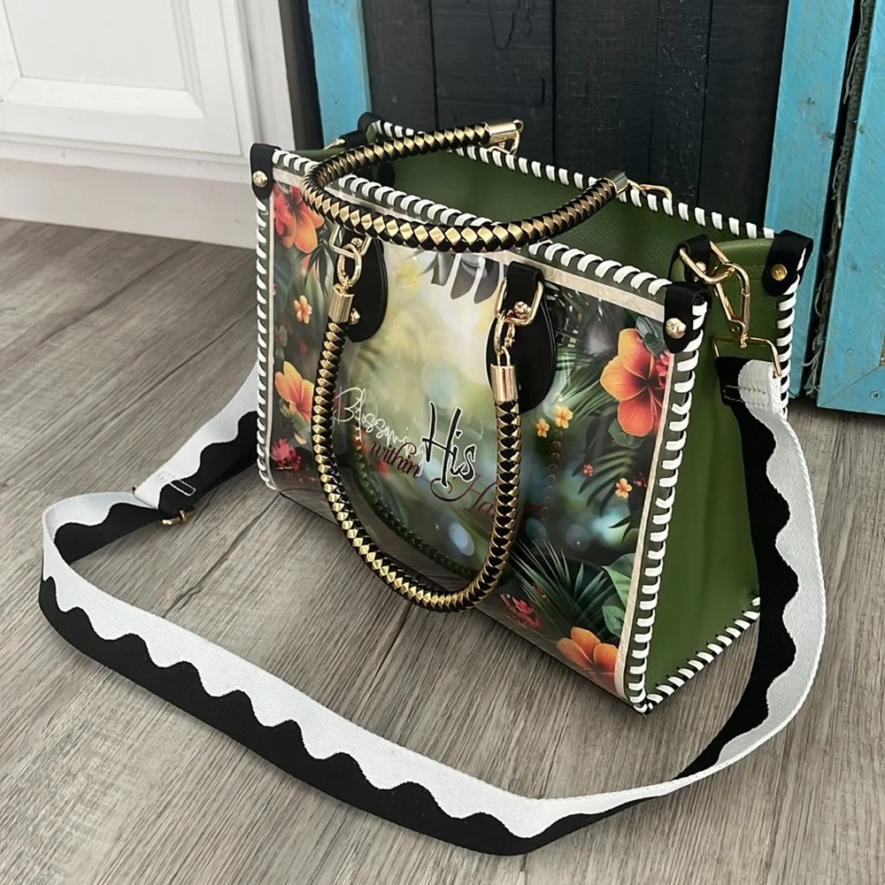 *SOLD* CHiP Bags modern style Christian apparel ocean palm tropical tote purse - Picture 7 of 17